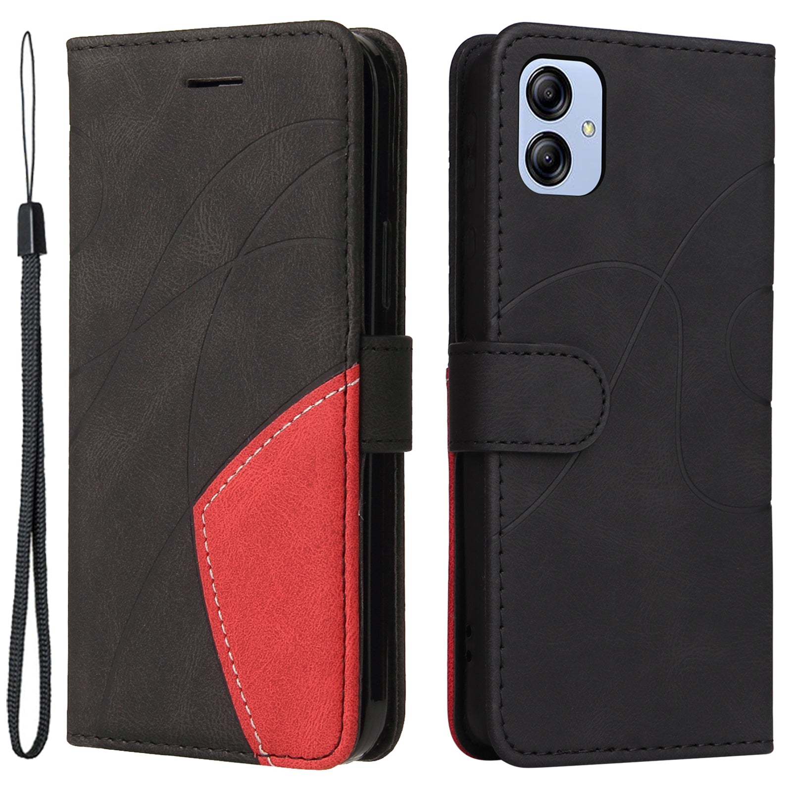 KT Leather Series-1 For Samsung Galaxy A04e 4G / F04 4G / M04 4G Stand Phone Case Wallet Anti-drop Dual-color Splicing Leather Cover KT Leather Series-1 For Samsung Galaxy A04e 4G / F04 4G / M04 4G Stand Phone Case Wallet Anti-drop Dual-color Splicing Leather Cover